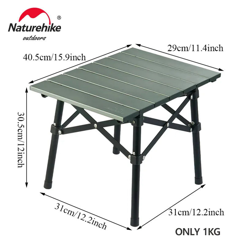 Ultralight Folding Camping Table – Portable Aluminum Desk for Outdoor Travel