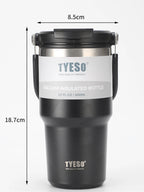 Stainless Steel Coffee Tumbler – Double-Wall Insulated Cup for Outdoor Travel