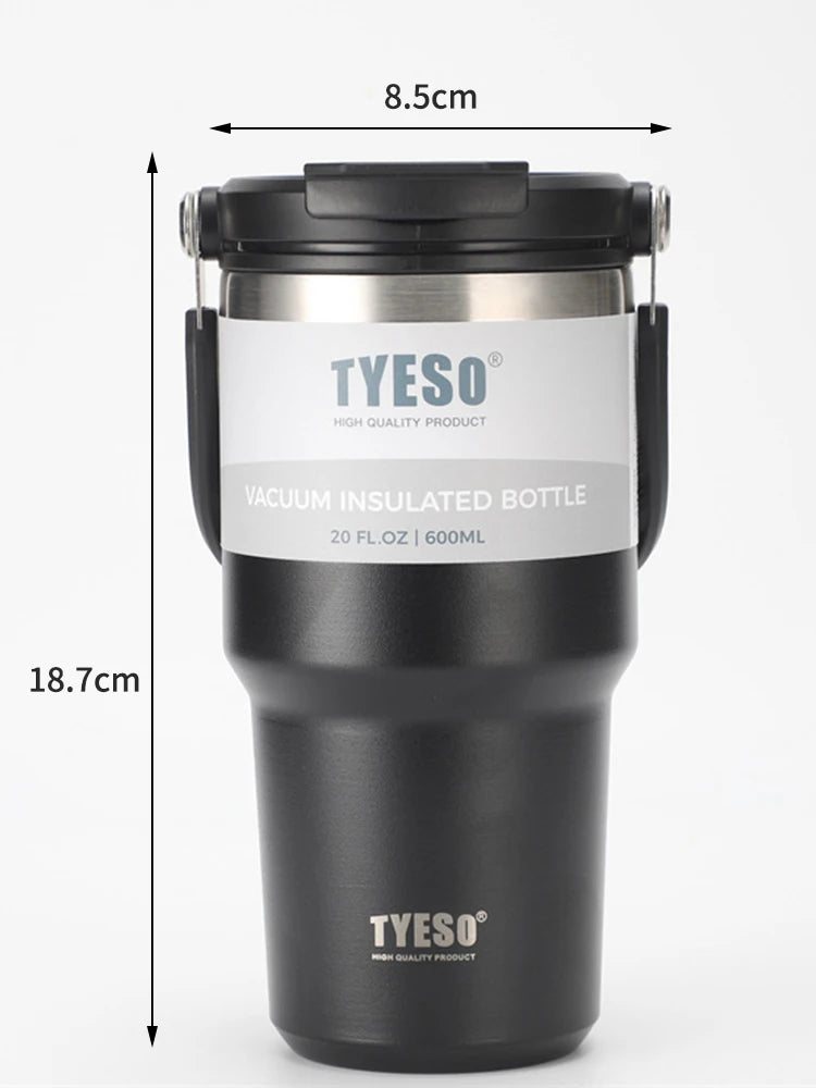 Stainless Steel Coffee Tumbler – Double-Wall Insulated Cup for Outdoor Travel
