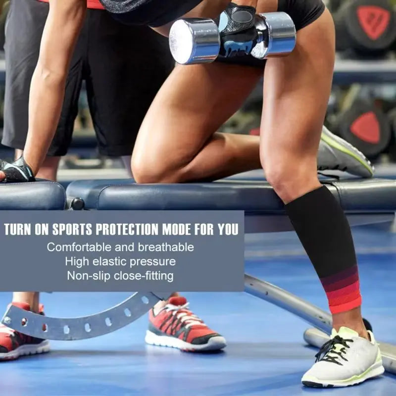 Compression Calf Sleeves – 20-30mmHg Shin Support for Running and Athletics