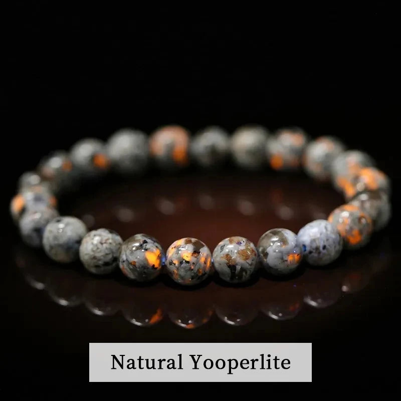 Natural Stone Bead Bracelet – Healing Crystal Gemstone Jewelry for Men and Women