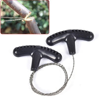Portable Stainless Steel Wire Saw – Manual Cutting Tool for Outdoor Camping