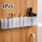 3-Grid Plastic Desk Organizer – Multi-Functional Storage for Makeup