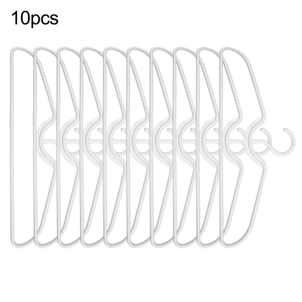 Anti-slip Plastic Clothes Hangers – Short Neck Space-Saving Closet Storage