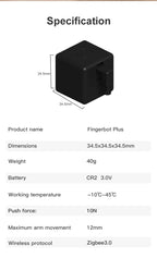 Zigbee Smart Fingerbot – Automated Button Pusher for Home Automation