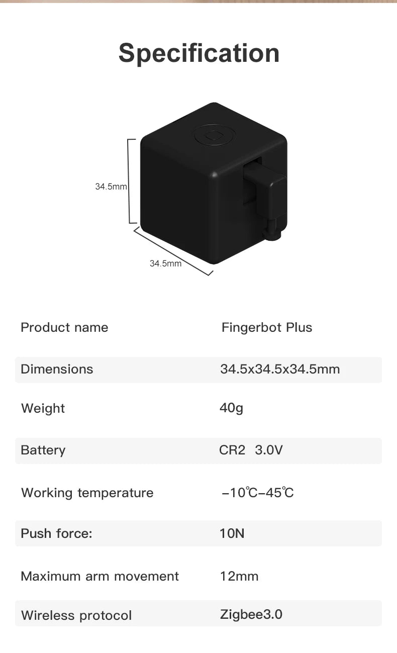 Zigbee Smart Fingerbot – Automated Button Pusher for Home Automation