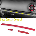 Carbon Fiber Console Trim – ABS Interior Door Panel Cover for Audi A3 S3 RS3