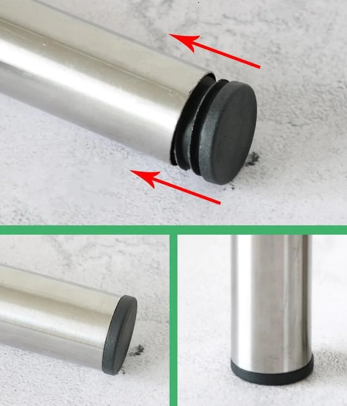 Round Steel Pipe End Caps – Protective Tubing Inserts for Furniture Legs