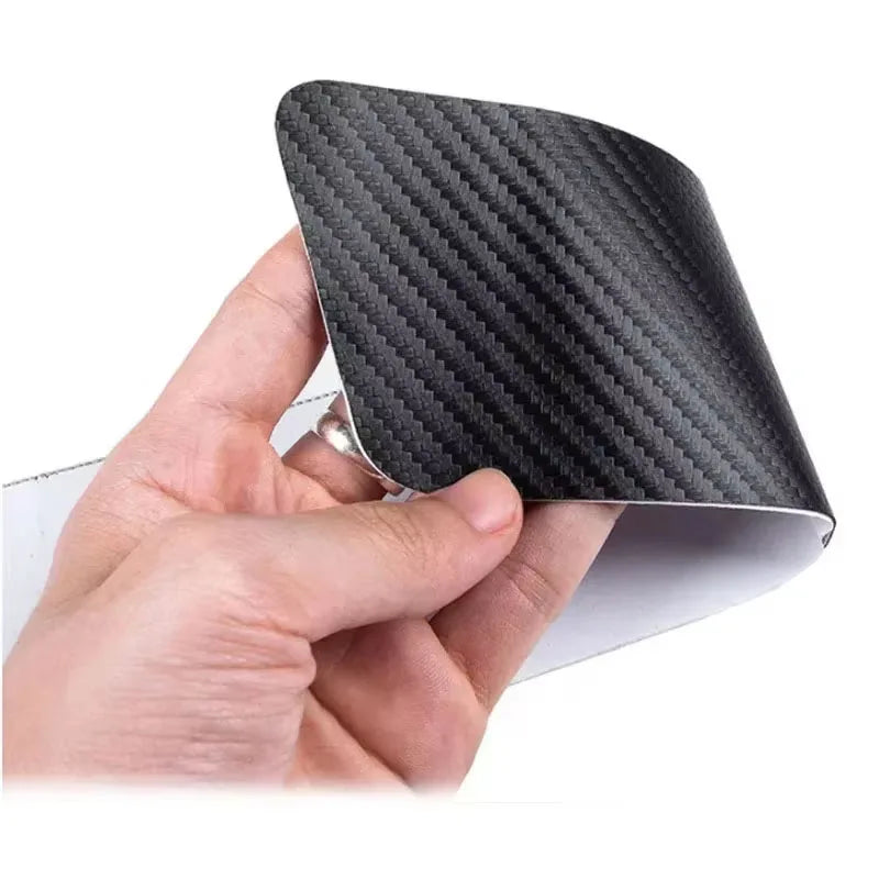 Carbon Fiber Door Sill Guards – Protective Adhesive Strips for Car Styling