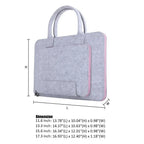 Felt Laptop Sleeve Case – Protective Carrying Bag for 11 to 17 Inch Laptops