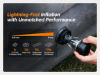 Portable Electric Air Pump – LED Camping Inflator for Sleeping Pads and Beds