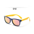 Polarized TR90 Kids Sunglasses – UV400 Silicone Shades for Outdoor Activities