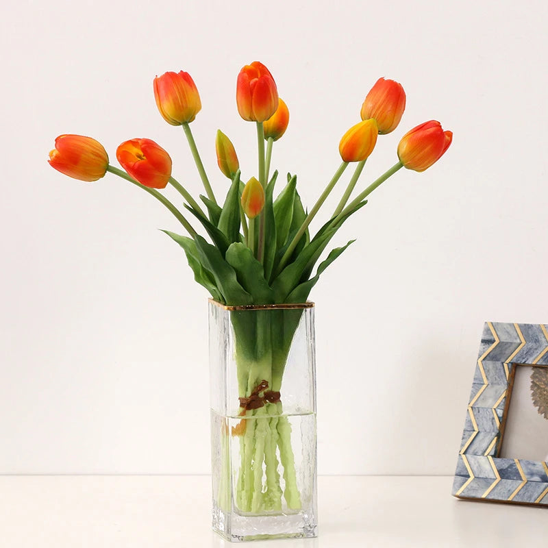 Artificial Tulip Bouquet – Real Touch Floral Decor for Wedding Home