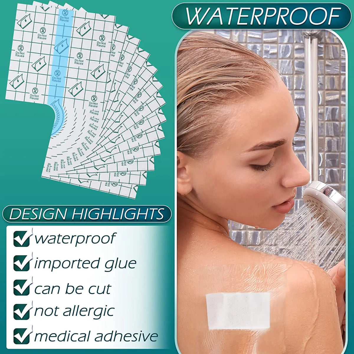 Transparent PU Adhesive Tape – Waterproof Wound Dressing for Medical Fixation