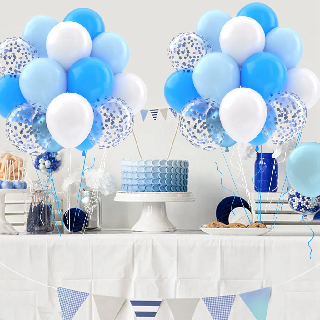 Metallic Pearl and Confetti Balloons – Decorative Latex Set for Party Events