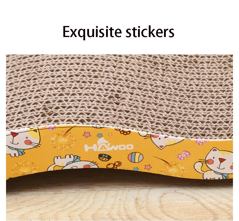Corrugated Cardboard Cat Scratcher – Durable Claw Sharpening Pad for Cats