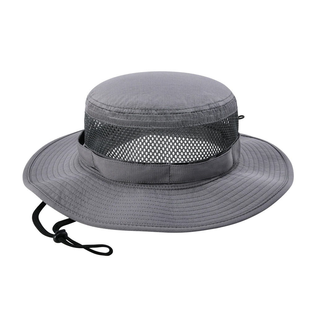 Wide Brim Cooling Sun Hat – Foldable Boonie Cap for Hiking Fishing Safari