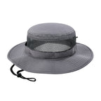Wide Brim Cooling Sun Hat – Foldable Boonie Cap for Hiking Fishing Safari