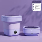 Portable Folding Washing Machine – Ultrasonic Mini Washer for Travel and Home