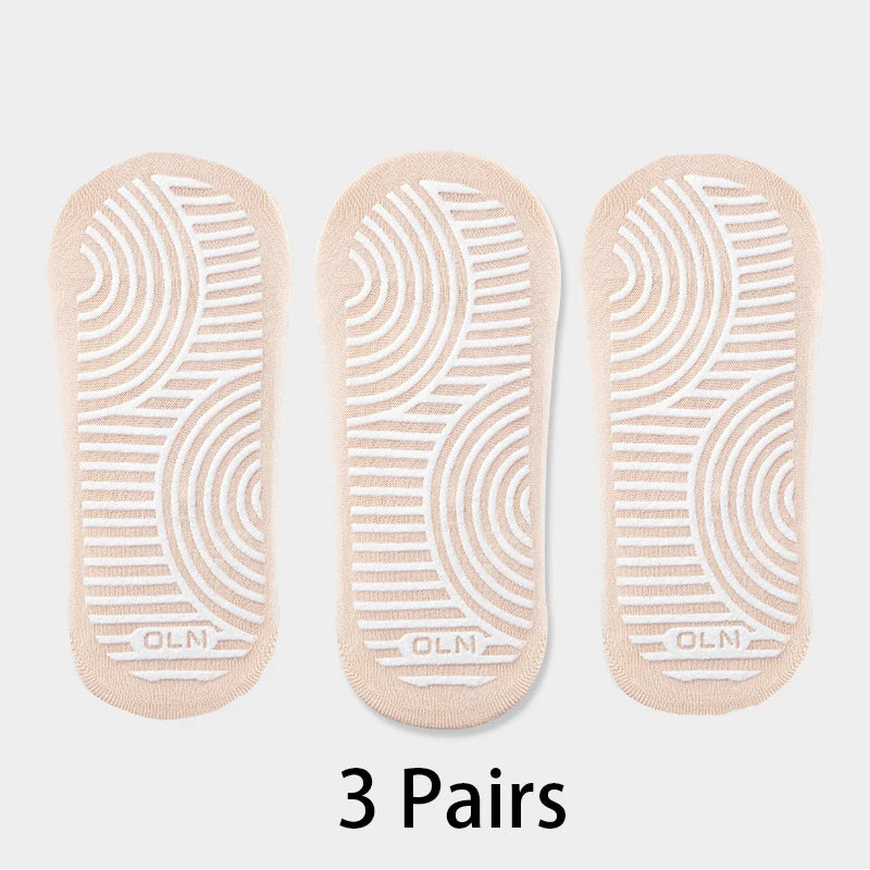Anti-slip Cotton Yoga Socks – Breathable Pilates Ballet Grips for Women Gym