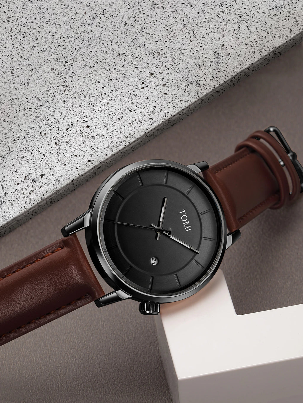 Luxury Quartz Watch and Glasses Set – Fashion Accessory Gift for Men