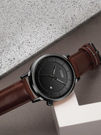 Luxury Quartz Watch and Glasses Set – Fashion Accessory Gift for Men