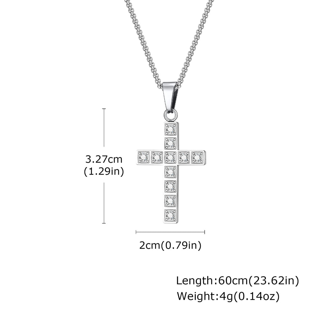 Faith Cross Pendant Necklace – Christian Jewelry for Men and Women