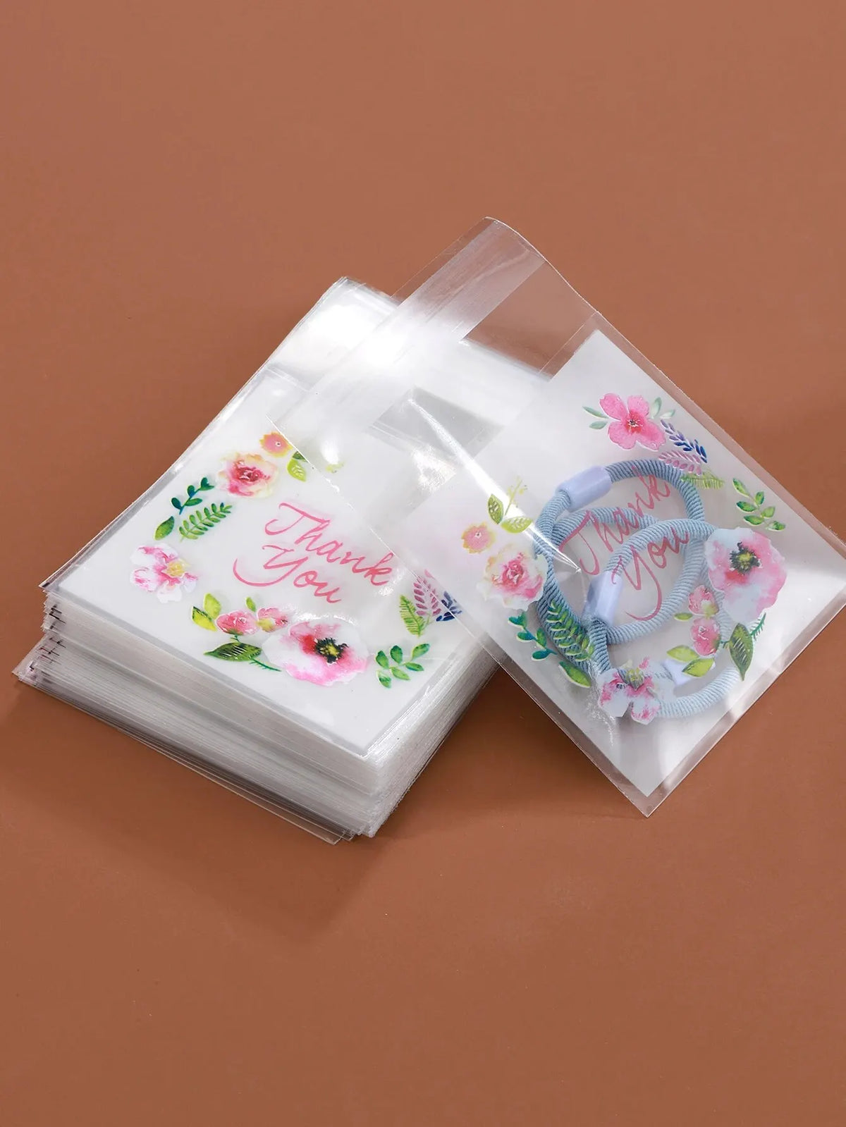 Self-Adhesive Flower Pouches – Colorful Plastic Bags for Gift Packaging