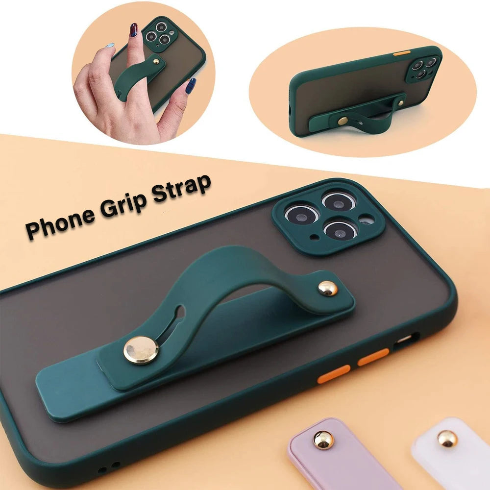 Universal Phone Grip Holder – Collapsible Finger Stand for All Smartphones
