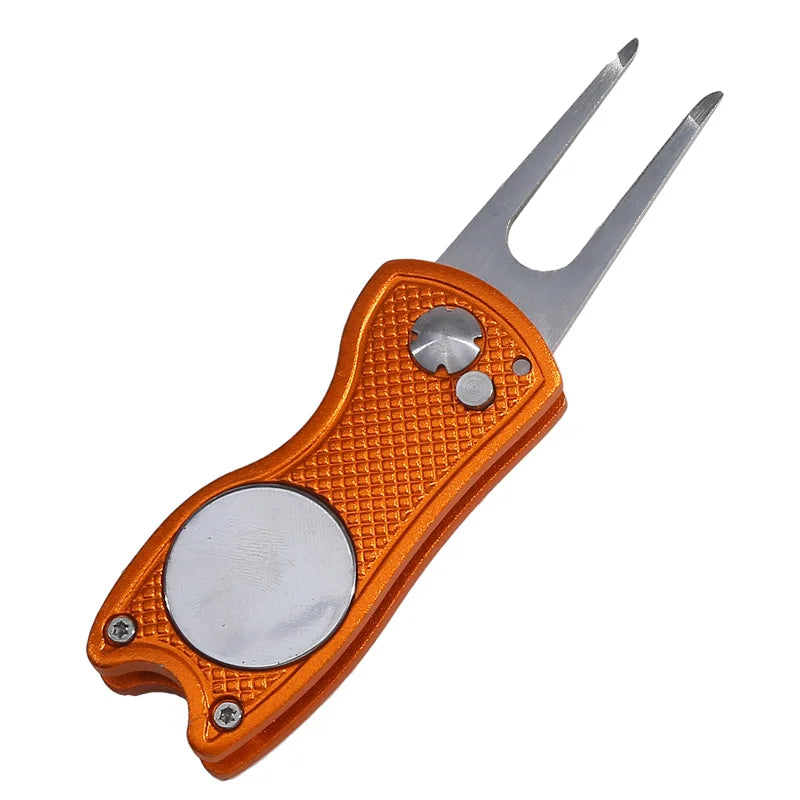 Foldable Golf Divot Tool – Groove Cleaner for Putting Green Training