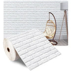 Self-Adhesive 3D Foam Brick Wallpaper – Waterproof Wall Decor for Home Living