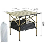 Aluminum Folding Camping Table – Lightweight Portable Desk for Picnics