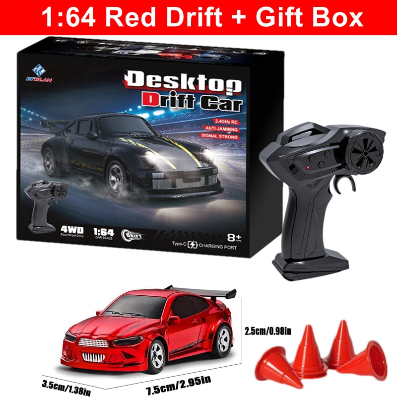 Mini Drift RC Racing Car – 4WD High Speed Vehicle for Desktop Play
