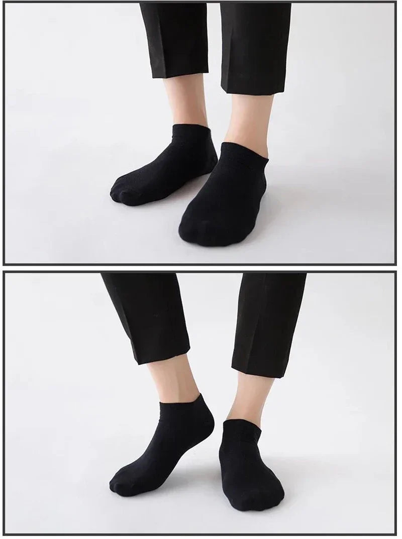 Breathable Cotton Ankle Socks – Solid Color Athletic Wear for Women