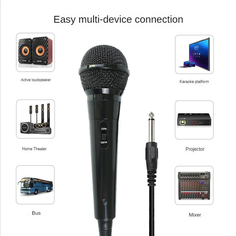 Wired Karaoke Microphone – 16.4ft XLR Condenser Mic for Singing Performance