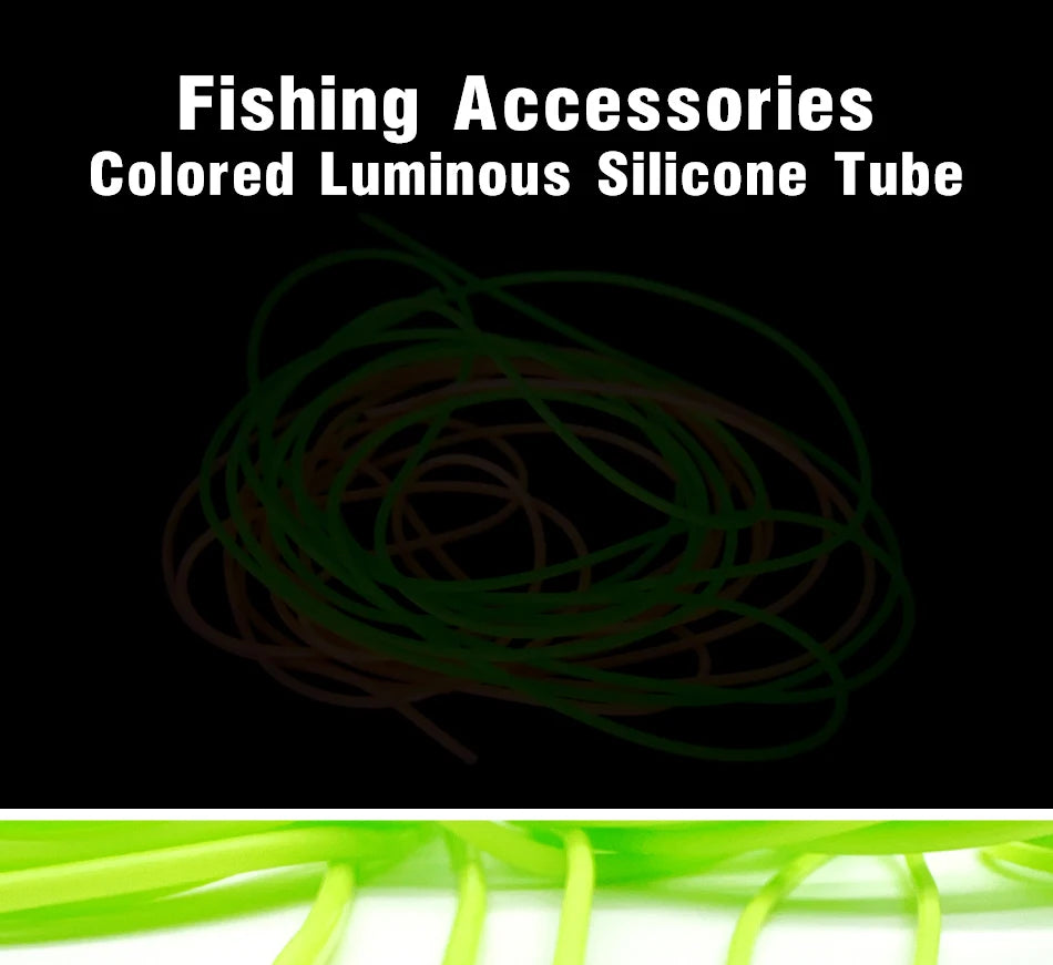 Luminous Silicone Fishing Tubing – Glow Rig Making Accessories for Anglers