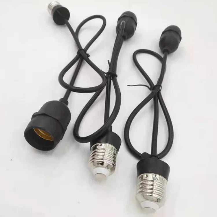 Waterproof E27 Lamp Socket – Outdoor Extension Cord for Garden Lighting