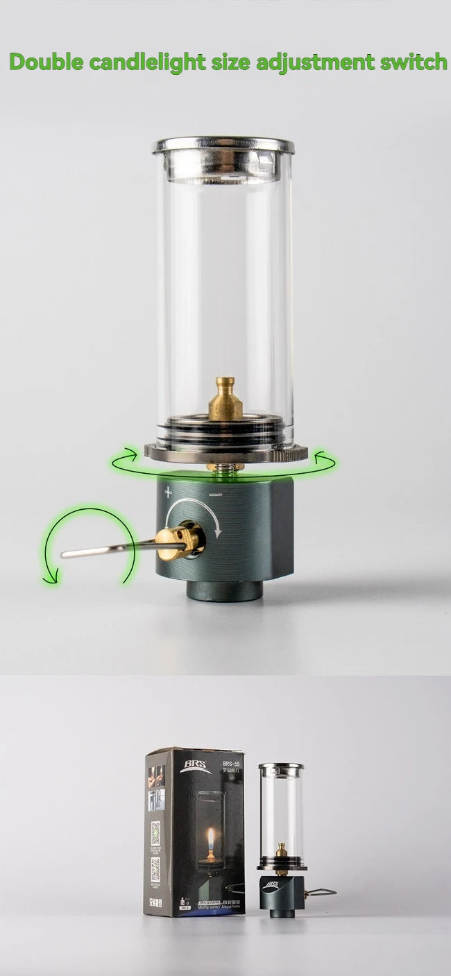 Windproof Gas Camping Lantern – Dreamlike Candlelight for Outdoor Lighting