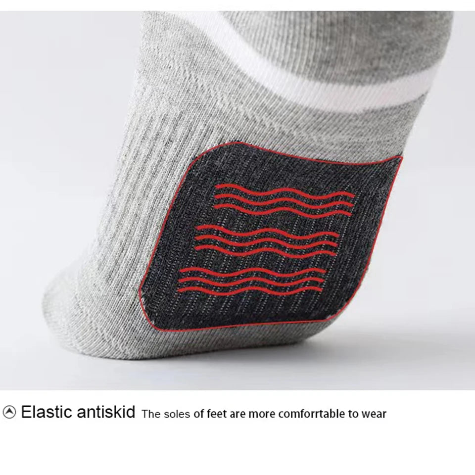 Breathable Cotton Ankle Socks – Men's Athletic Gear for Summer Outdoor Sports
