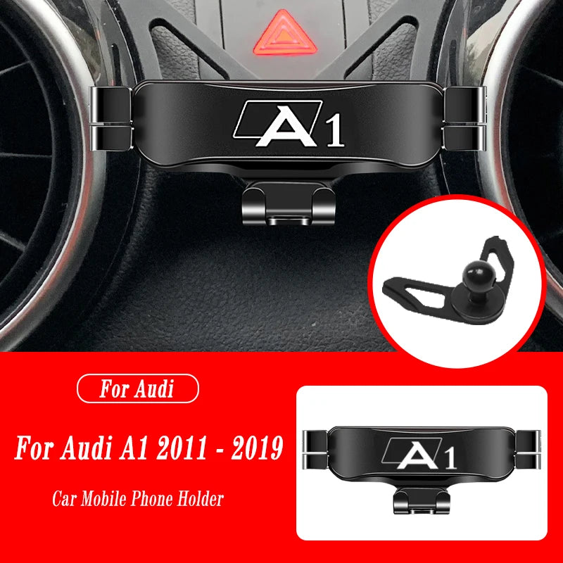 Gravity Air Vent Phone Holder – Adjustable GPS Mount for Audi A1 2011-2019