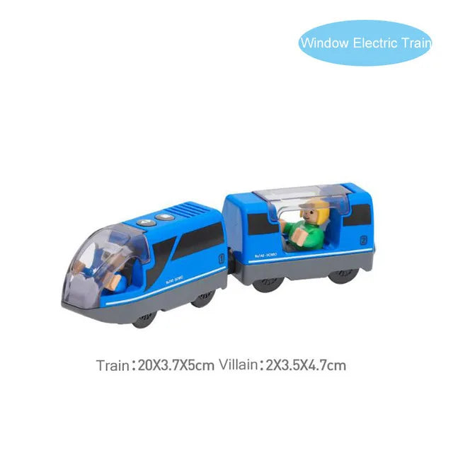 Magnetic RC Electric Train – Diecast Locomotive for Wooden Railway Tracks