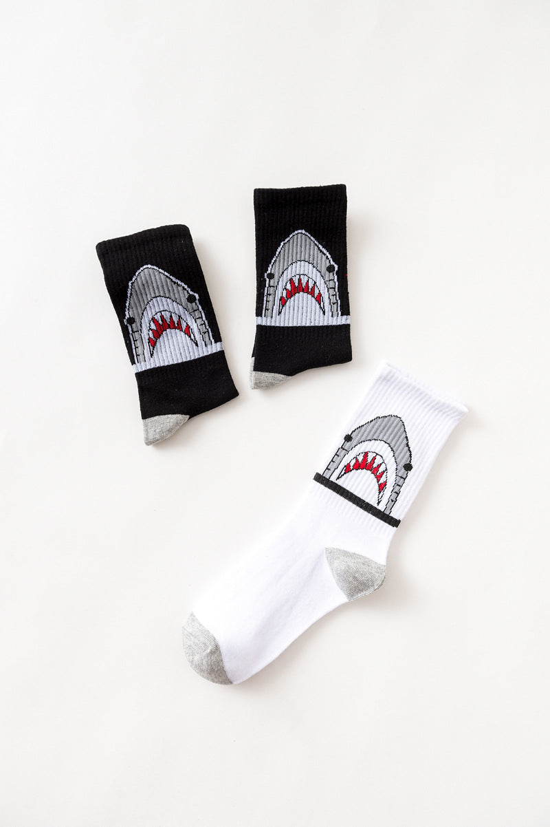 Harajuku Cotton Crew Socks – Unisex Hip Hop Streetwear for Casual Wear