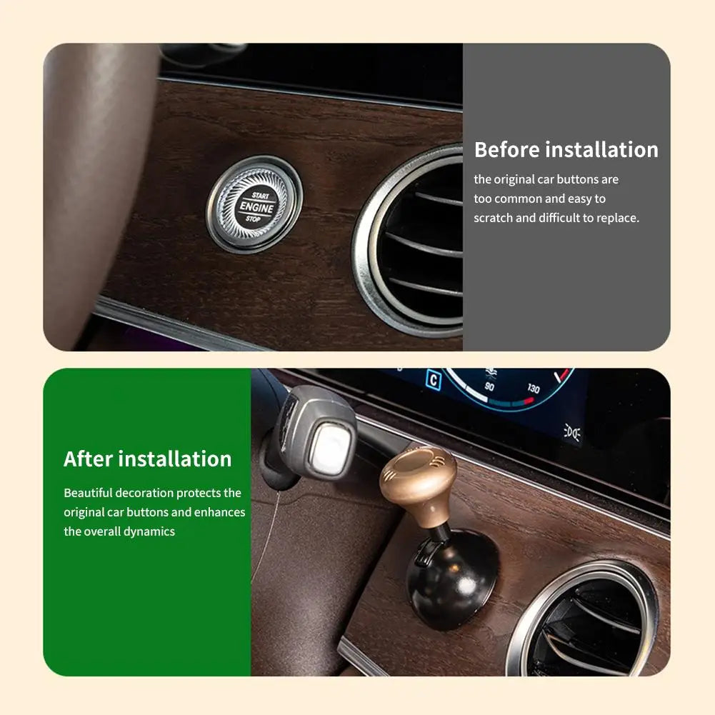 Car Engine Start Button Cover – Protective Rocker for Push Ignition Systems