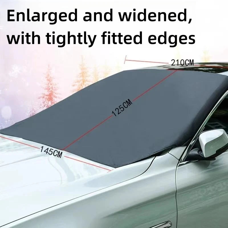 Magnetic Windshield Snow Cover – Waterproof Sun Shade for Winter Car Protection