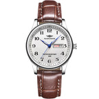 Stainless Steel Quartz Watch – Arabic Numerals Calendar for Men Gifts