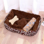 Large Square Dog Bed – Warm Soft Nest for Small Medium and Large Pets
