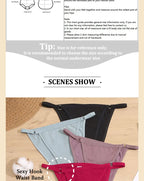 Cotton Low Rise Briefs – Metal Ring Hollow Panties for Women M-2XL