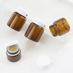 Refillable Glass Cosmetic Jars – Mini Travel Containers for Skincare Storage