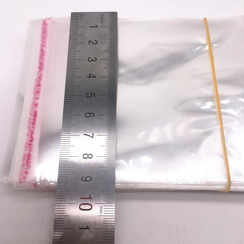 Resealable Clear OPP Bags – Adhesive Plastic Pouches for Jewellery Packaging