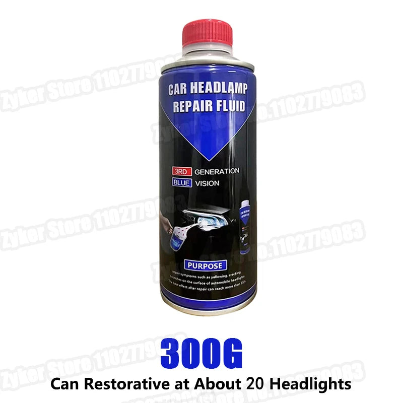 Car Headlight Restoration Kit – Professional Lens Repair Liquid Tool